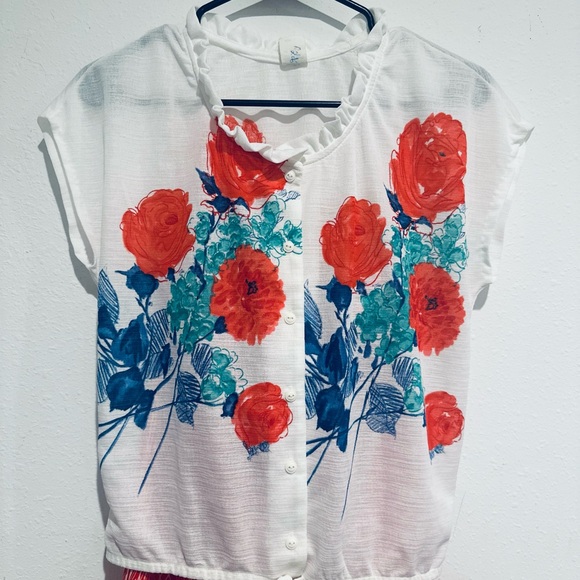 VINTAGE CURATED OUTFIT SKIRT & TOP WOMEN’S SZ SMALL COTTAGECORE GRANNYCORE - Picture 5 of 10